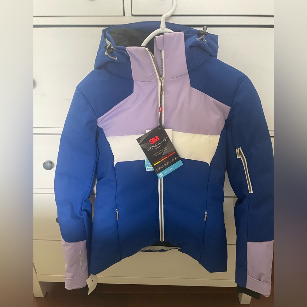 Sunice Blue and White Louise Jacket